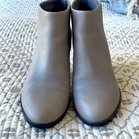 Cole Haan Grey Leather Booties - Picture 2 of 4